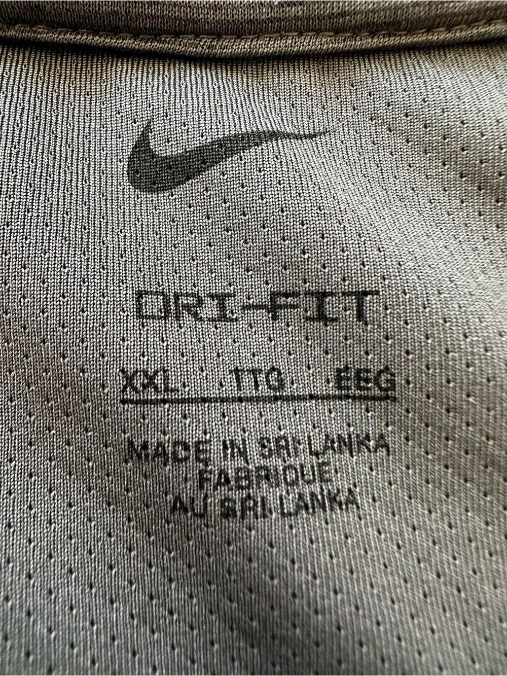 Nike Dri-FIT Men’s 2XL Gray Performance T-Shirt Running Training Gym Tee